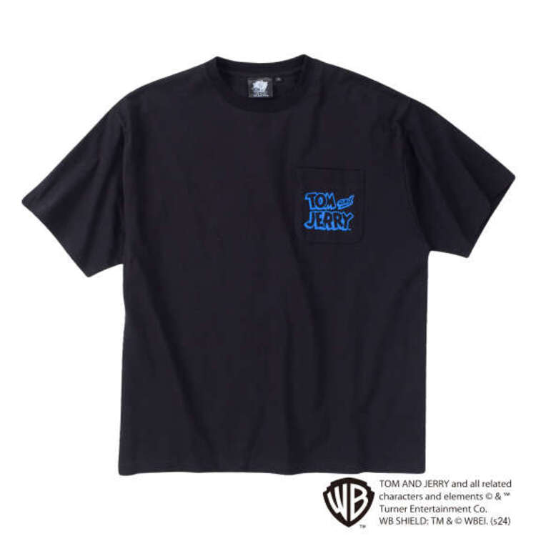 TOM and JERRY 天竺プリントポケット付半袖Tシャツ