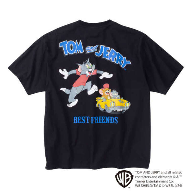 TOM and JERRY 天竺プリントポケット付半袖Tシャツ
