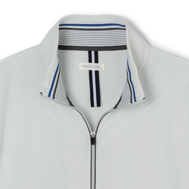 SizeMAX】吸汗速乾 抗菌防臭 ドライワッフルジップジャケット