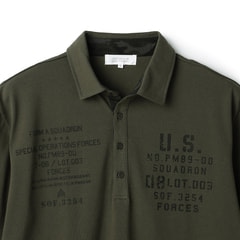 ミリタリーポロシャツ Lサイズ 大きいサイズ メンズ B＆T CLUB (ビーアンドティークラブ) 無地