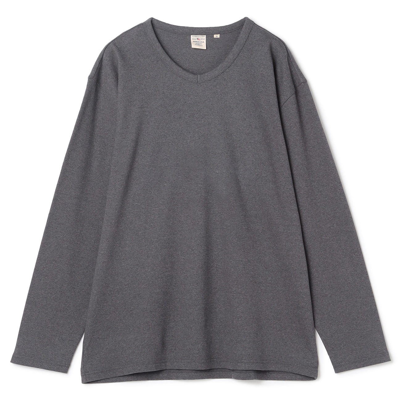 【SizeMAX】AVIREX デイリーテレコリブVネックTシャツ 【SizeMAX】AVIREX デイリーテレコリブVネックTシャツ