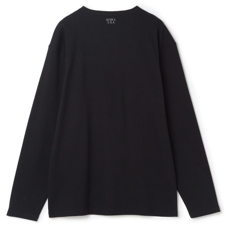SizeMAX】AVIREX デイリーテレコリブヘンリーネックTシャツ【AOKI公式