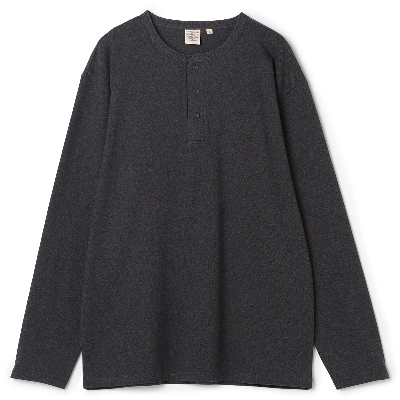 【SizeMAX】AVIREX デイリーテレコリブヘンリーネックTシャツ 【SizeMAX】AVIREX デイリーテレコリブヘンリーネックTシャツ