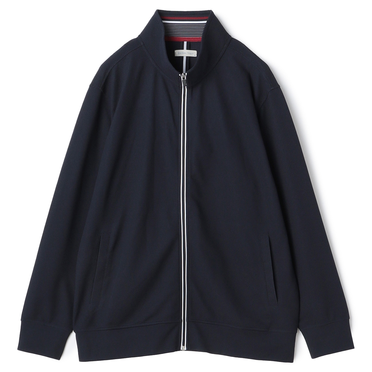 【SizeMAX】抗菌防臭 吸汗速乾 ドライワッフルジップジャケット