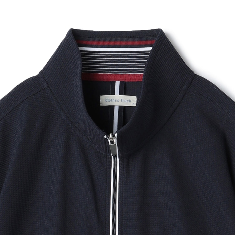 SizeMAX】抗菌防臭 吸汗速乾 ドライワッフルジップジャケット