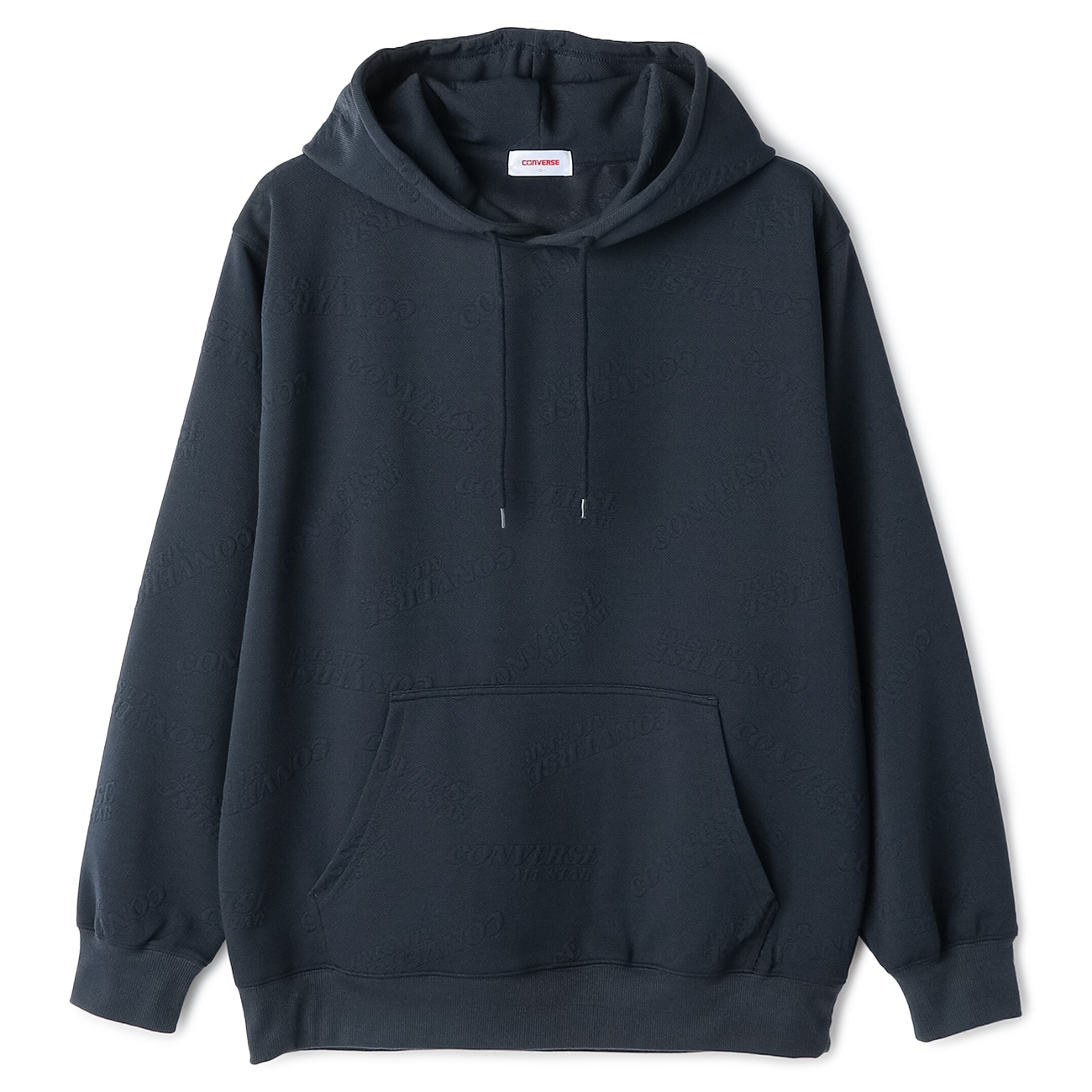 【SizeMAX】CONVERSE 膨れジャガード総柄パーカー