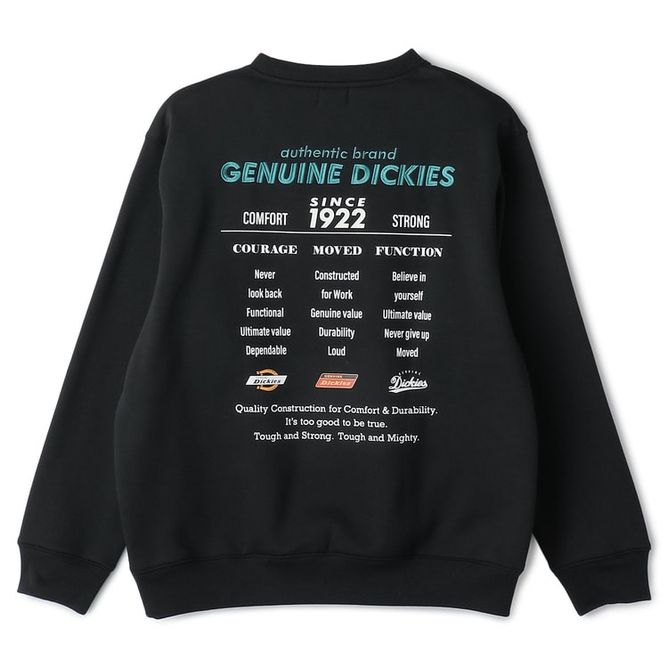 SizeMAX】GENUINE Dickies 裏起毛バック刺繍トレーナー【AOKI公式通販】