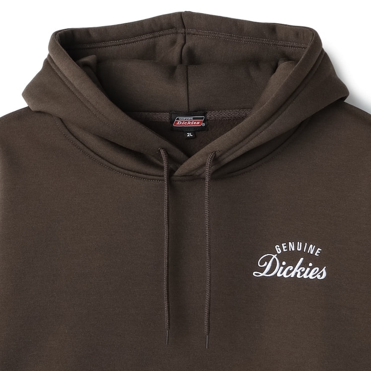 SizeMAX】GENUINE Dickies 裏起毛バック刺繍プリントプルパ【AOKI