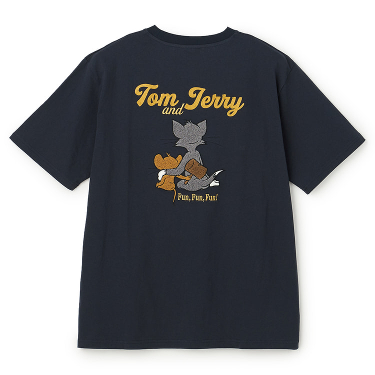 SizeMAX】トム&ジェリー バックサガラ刺繍Tシャツ【AOKI公式通販】