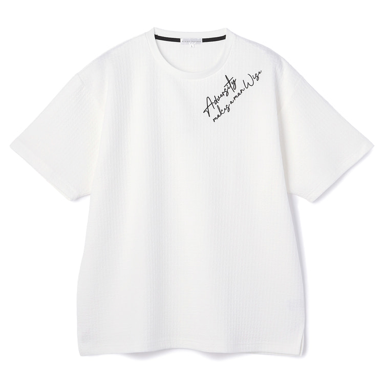 SizeMAX】PLEGGI 半袖幾何学ジャガードTシャツ【AOKI公式通販】