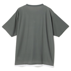 SizeMAX】PLEGGI 接触冷感ジャガード2枚襟クルーネックTシャツ【AOKI