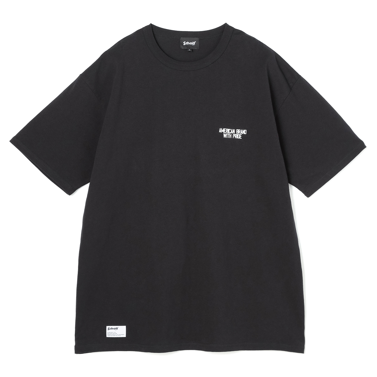 【SizeMAX】Schott カスレラバーバックプリントTシャツ 【SizeMAX】Schott カスレラバーバックプリントTシャツ