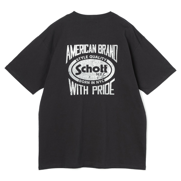 ダ*リ様 Schott x CHALLENGER L/S Tee BLK L ダ*リ様