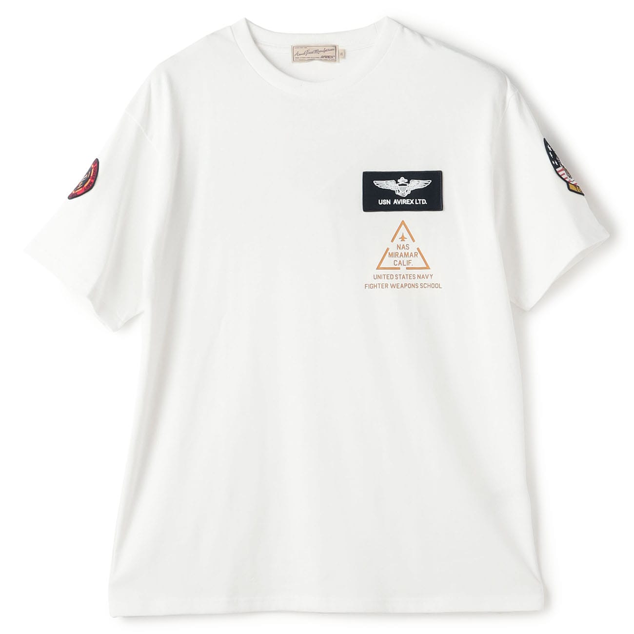 【SizeMAX】AVIREX TOP GUN PATCH & PRINT Tシャツ