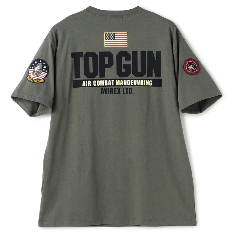 SizeMAX】AVIREX TOP GUN PATCH & PRINT Tシ【AOKI公式通販】