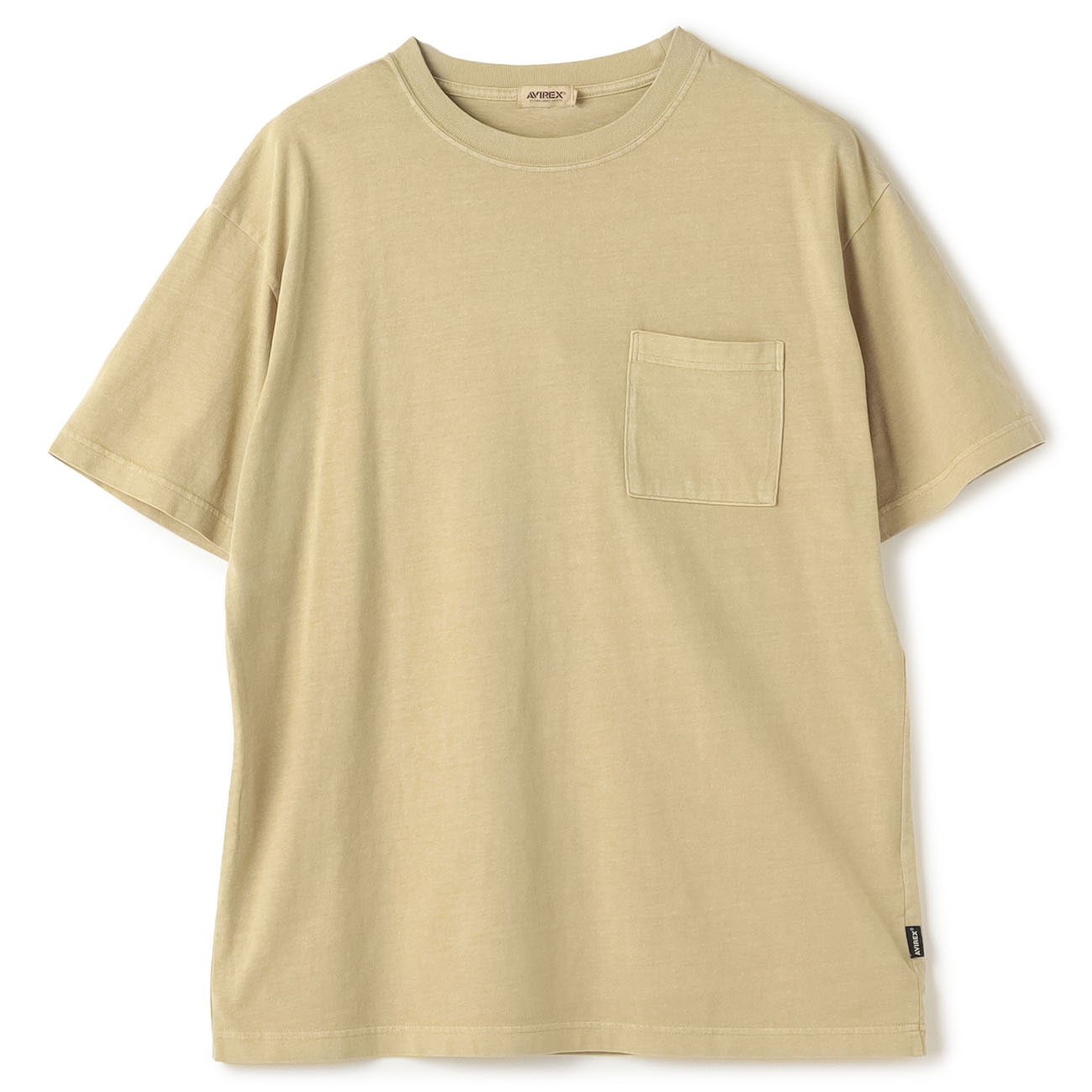 【SizeMAX】AVIREX フェイドウォッシュポケット付Tシャツ