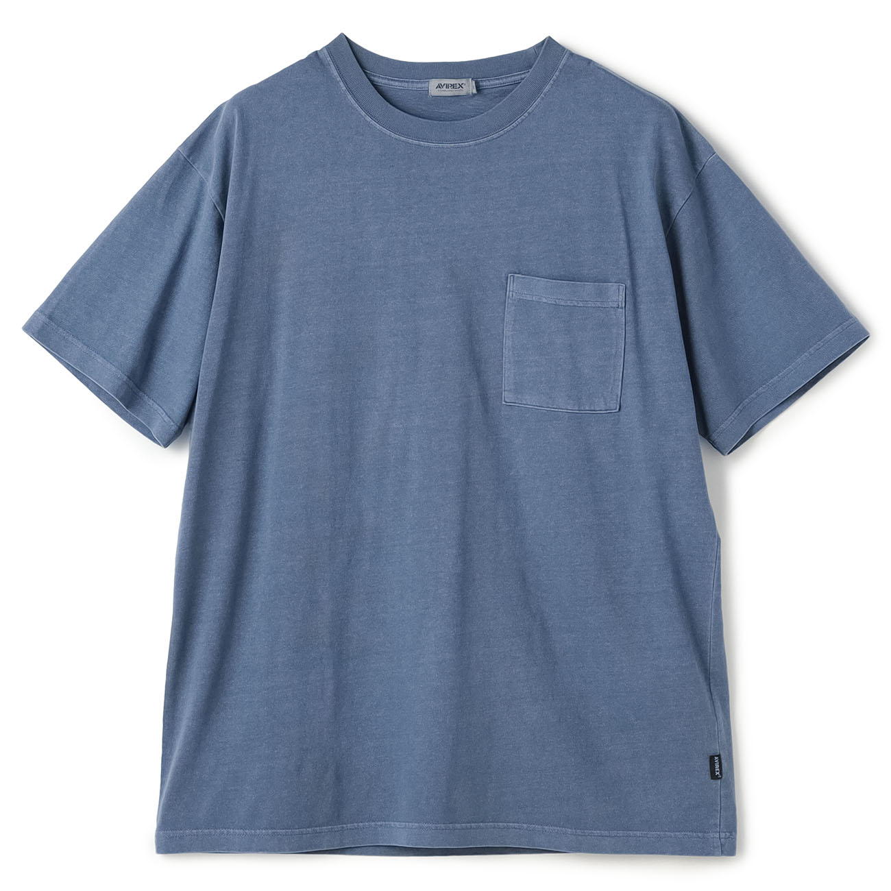 【SizeMAX】AVIREX フェイドウォッシュポケット付Tシャツ