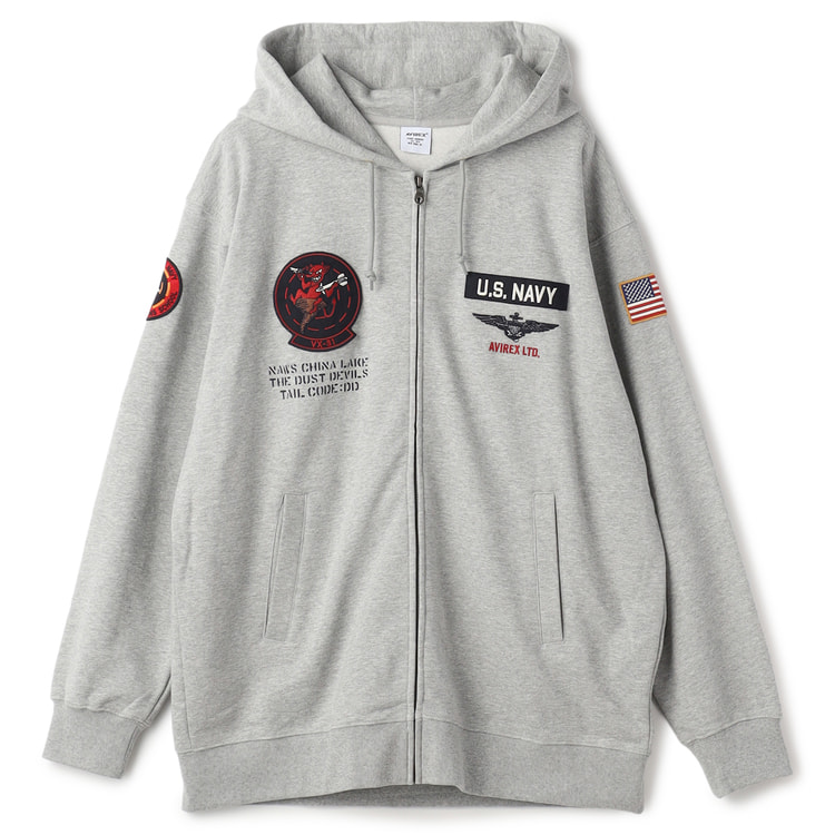 SizeMAX】AVIREX ジップパーカー DUST DEVIL【AOKI公式通販】