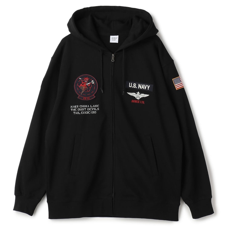 SizeMAX】AVIREX ジップパーカー DUST DEVIL【AOKI公式通販】