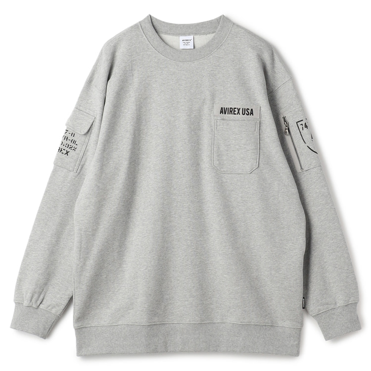 SizeMAX】AVIREX ファティーグポケット付スウェット【AOKI公式通販】
