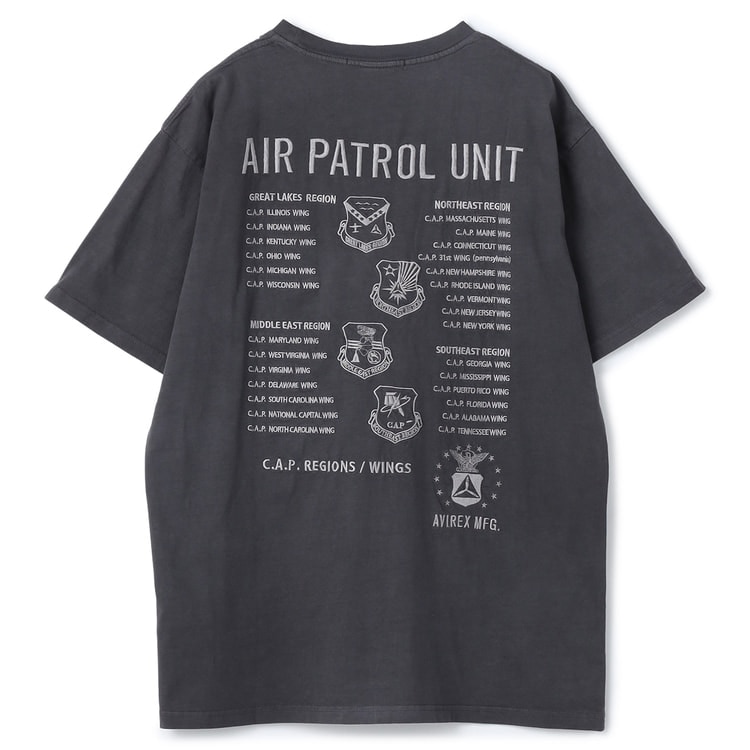 SizeMAX】AVIREX フェイドウォッシュエンブレムTシャツ A.P.U【AOKI