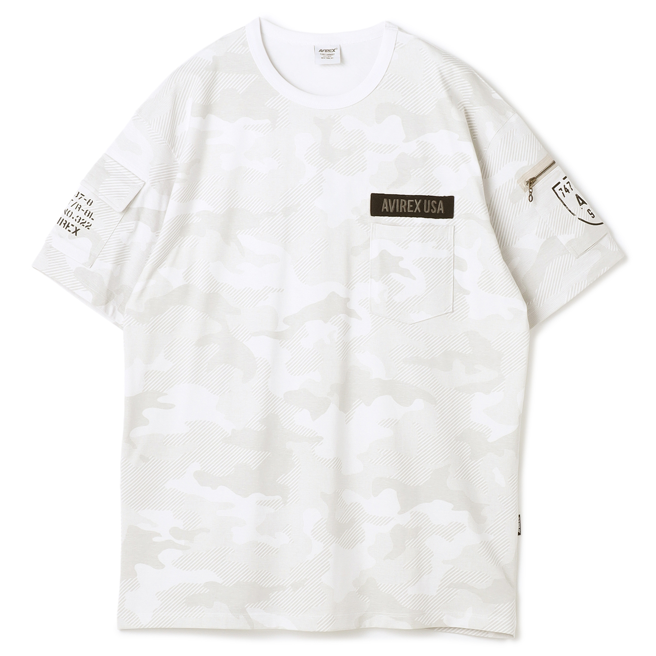 【SizeMAX】AVIREX ファティーグカモフラージュ柄Tシャツ 【SizeMAX】AVIREX ファティーグカモフラージュ柄Tシャツ