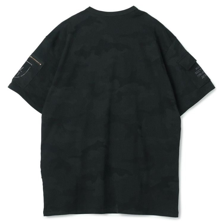 SizeMAX】AVIREX ファティーグカモフラージュ柄Tシャツ【AOKI