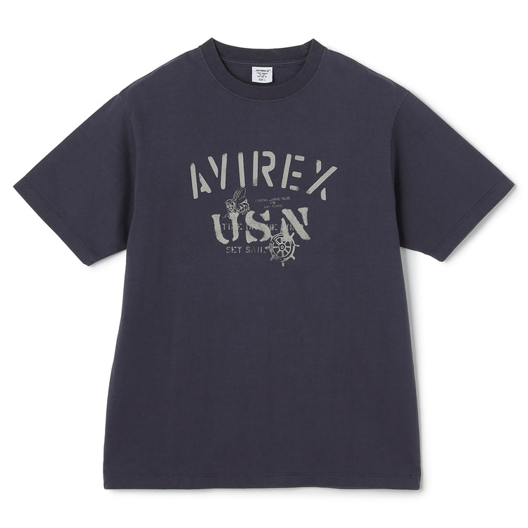 SizeMAX】AVIREX ヴィンテージ風 USN Tシャツ【AOKI公式通販】