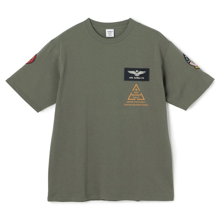 SizeMAX】AVIREX TOPGUN パッチ&プリントTシャツ【AOKI公式通販】