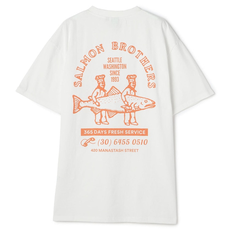 SizeMAX】MANASTASH サーモン柄プリントTシャツ【AOKI公式通販】