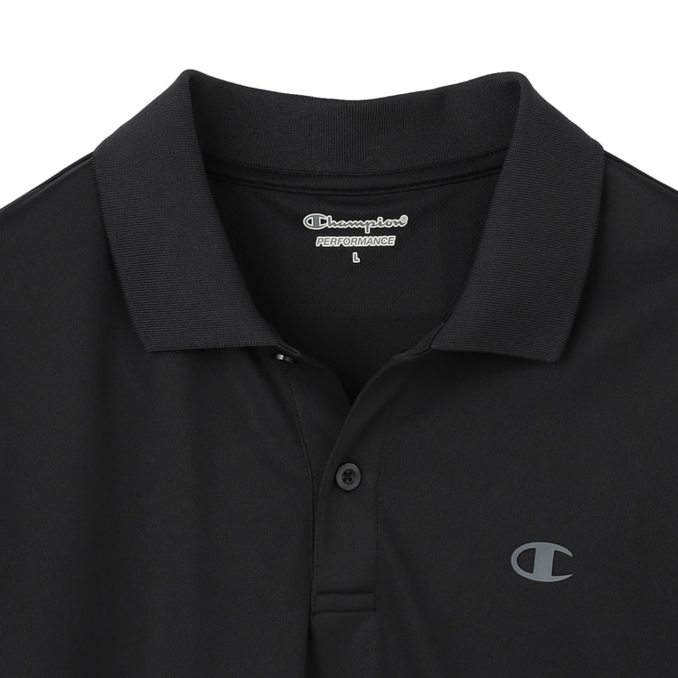 【SizeMAX】Champion 速乾 DRYメッシュワンポイントポロシャツ