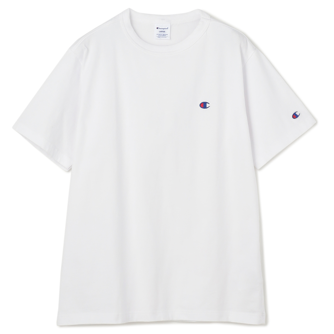 【SizeMAX】Champion 綿100% ワンポイントTシャツ 【SizeMAX】Champion 綿100% ワンポイントTシャツ