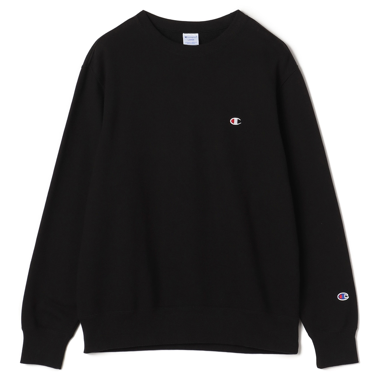 【SizeMAX】Champion ワンポイントクルーネックスウェット