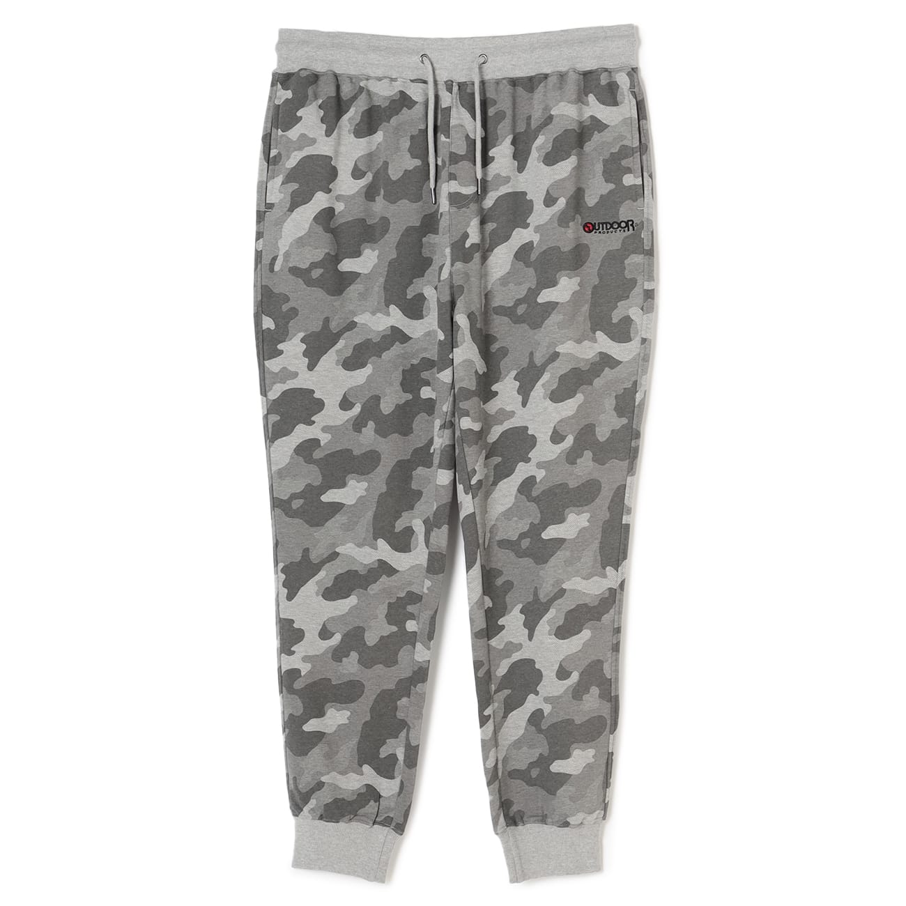 【SizeMAX】OUTDOOR PRODUCTS 裏毛カモフラージュ総柄パンツ