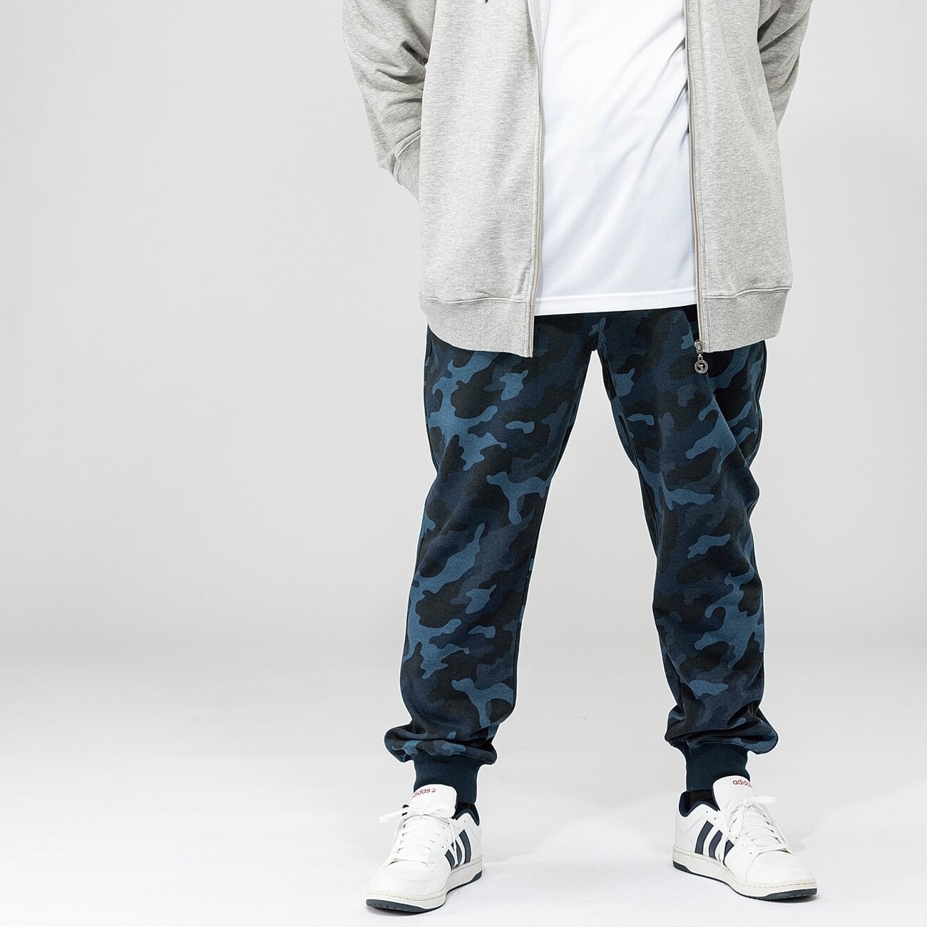 【SizeMAX】OUTDOOR PRODUCTS 裏毛カモフラージュ総柄パンツ 【SizeMAX】OUTDOOR PRODUCTS 裏毛カモフラージュ総柄パンツ