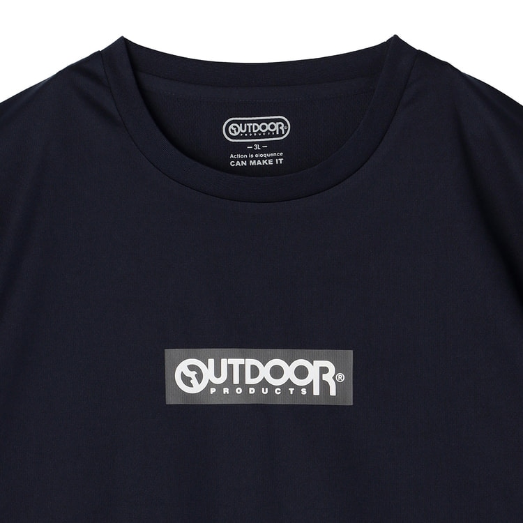 【SizeMAX】OUTDOOR ドライボックスロゴTシャツ