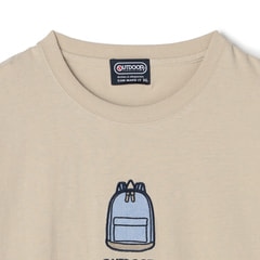 【SizeMAX】OUTDOOR 天竺リュック刺繍Tシャツ