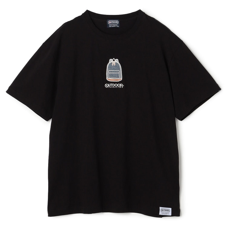 【SizeMAX】OUTDOOR 天竺リュック刺繍Tシャツ