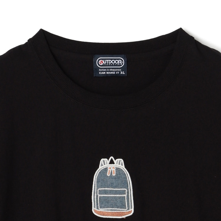【SizeMAX】OUTDOOR 天竺リュック刺繍Tシャツ