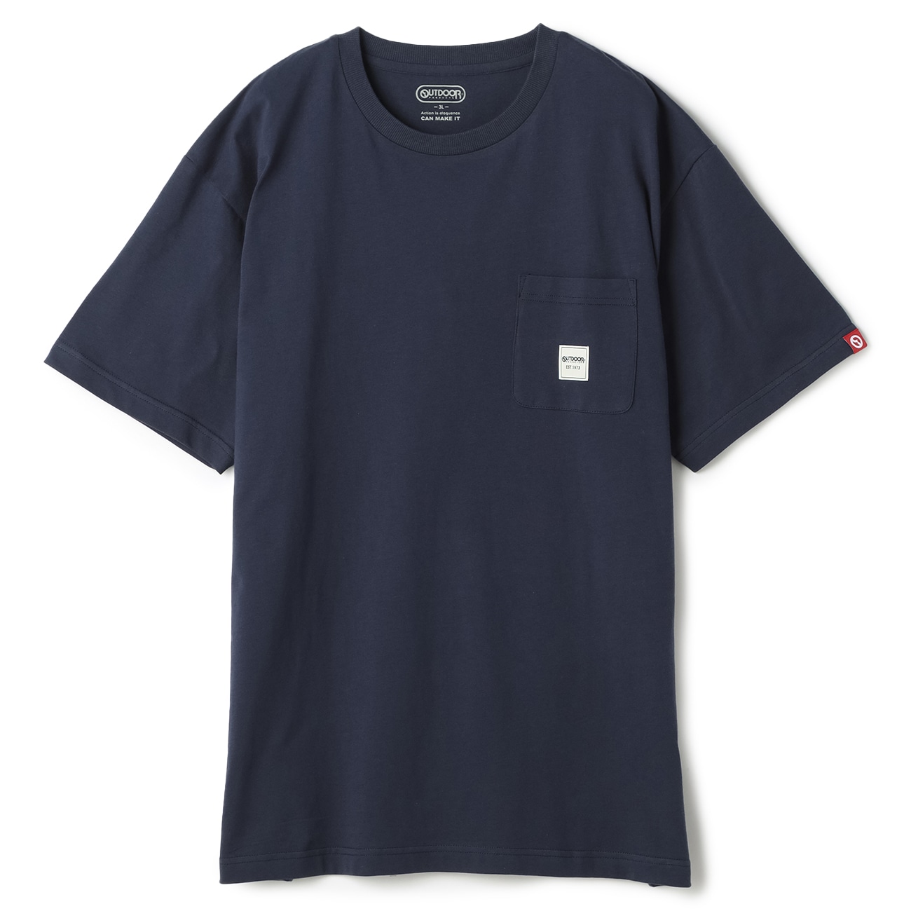 【SizeMAX】OUTDOOR PRODUCTS 天竺ワッペンポケット付Tシャツ 【SizeMAX】OUTDOOR PRODUCTS 天竺ワッペンポケット付Tシャツ