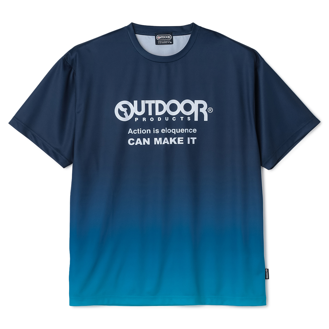 【SizeMAX】OUTDOOR PRODUCTS ドライメッシュ グラデーションTシャツ 【SizeMAX】OUTDOOR PRODUCTS ドライメッシュ グラデーションTシャツ