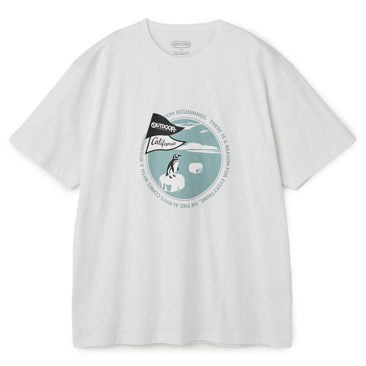 SizeMAX】OUTDOOR PRODUCTS 天竺プリントTシャツ ペン【AOKI公式通販】