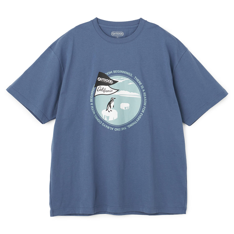 SizeMAX】OUTDOOR PRODUCTS 天竺プリントTシャツ ペン【AOKI公式通販】