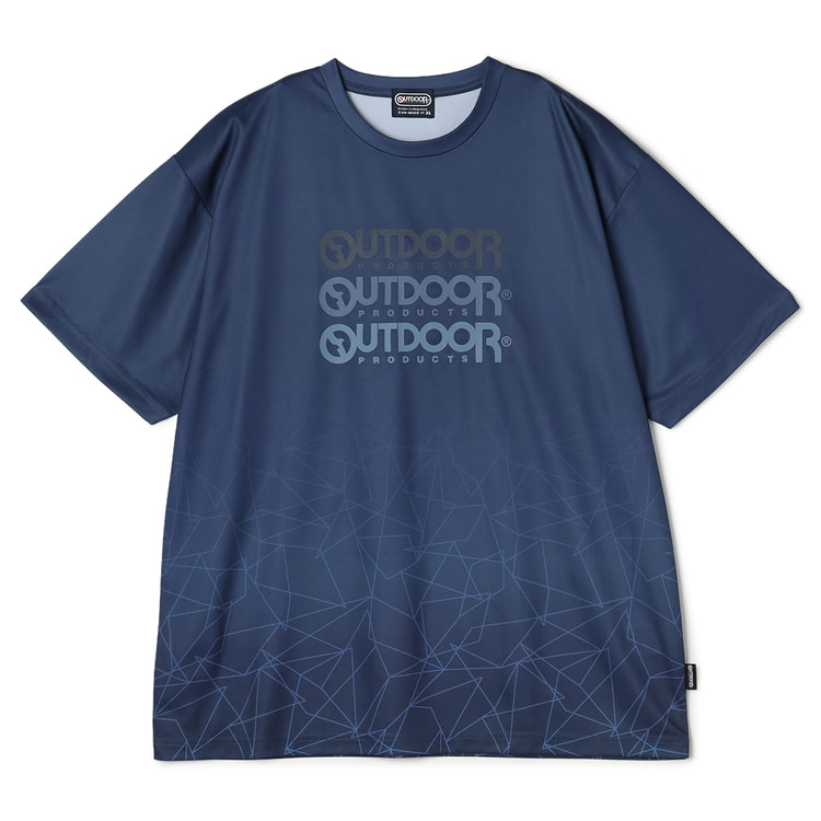 SizeMAX】OUTDOOR PRODUCTS ドライメッシュ 裾幾何学グラ【AOKI公式