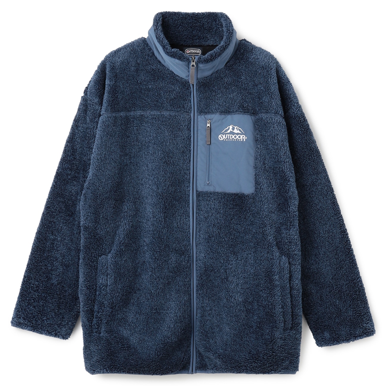 青森山田高校野球部雨フリースジャケット SizeMAX】OUTDOOR PRODUCTS ボアフリース裏メッシュジップ【AOKI