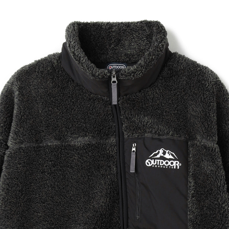 SizeMAX】OUTDOOR PRODUCTS ボアフリース裏メッシュジップ【AOKI