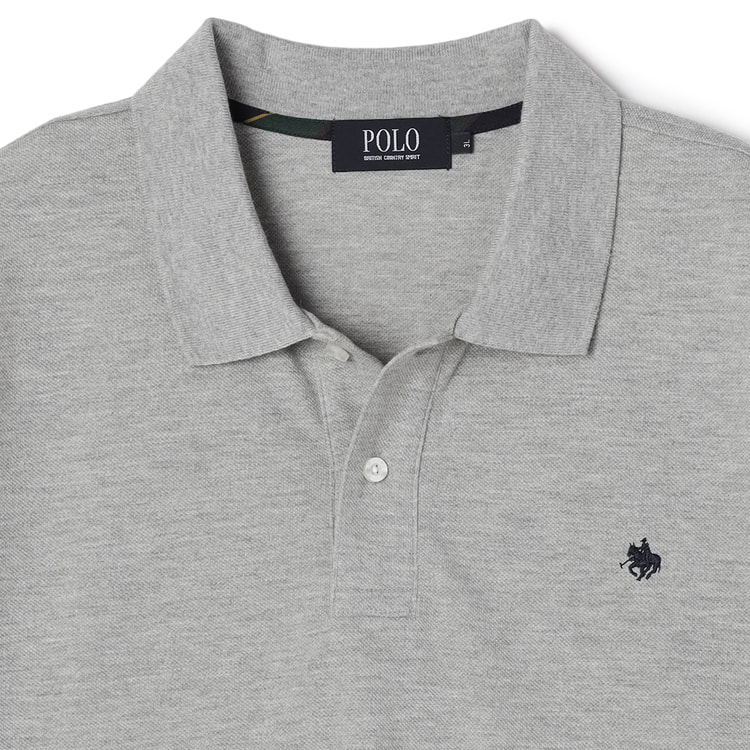 SizeMAX】POLO BCS 鹿の子 無地 ワンポイント刺繍半袖ポロシャツ【AOKI