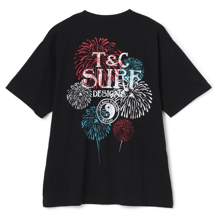 エムズ今季デザインＴシャツ SizeMAX】T＆C 花火柄プリントTシャツ【AOKI公式通販】
