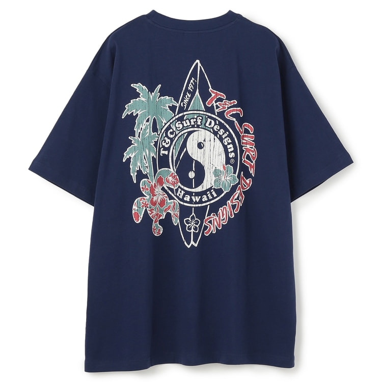 SizeMAX】T&C SURF 綿100% サーフボード柄 プリントTシャツ【AOKI