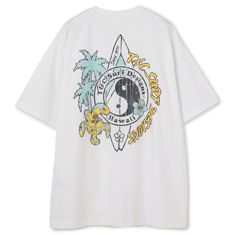 SizeMAX】T&C SURF 綿100% サーフボード柄 プリントTシャツ【AOKI